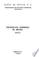 La Bibliografía económica de México