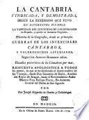 La Cantabria Vindicada y Demostrada