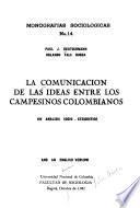 La comunicación de las ideas entre los campesinos colombianos