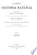 La creación: historia natural. Division de la obra