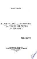 La crítica de la abstracción y la teoría del mundo en Berkeley