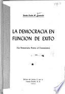 La democracia en función de éxito