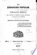 La Educación popular