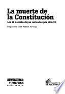 La muerte de la constitución