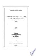 La municipalidad de Lima y la emancipación, 1821