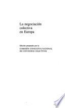 La negociación Colectiva en Europa