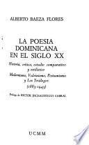 La poesia dominicana en el siglo XX [veinte]