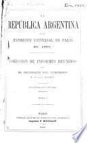 La república Argentina en la Exposicion universal de Paris de 1889