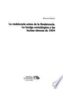 La resistencia antes de la resistencia