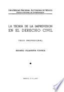 La teoria de la imprevisión en el derecho civil