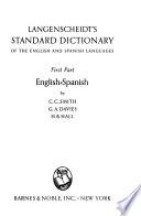 Langenscheidt's Standard Dictionary of the English and Spanish Languages