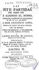 Las Siete Partidas del sabio rey D. Alfonso el Nono