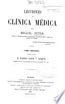 Lecciones de clínica médica