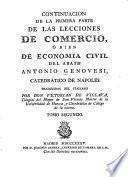 Lecciones de comercio, ó bien economía civil del abate Antonio Genovesi, catedrático de Náples