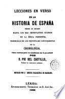 Lecciones en verso de la historia de España