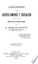 Lecciones sobre objetos comunes y educación