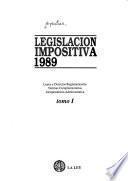 Legislación impositiva, 1989