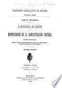 Legislación y disposiciones de la administración central