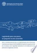 Legislando para la pesca en pequeña escala sostenible