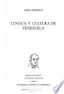 Lengua y cultura de Venezuela