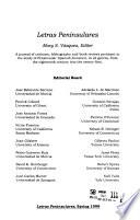 Letras Peninsulares