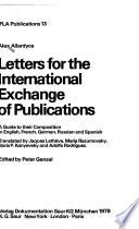 Letters for the International Exchange of Publications