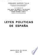 Leyes políticas de España