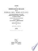 Leyes y ordenanzas reales de las indias del Mar Océano