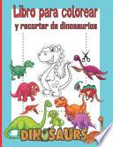 Libro para colorear y recortar de dinosaurios