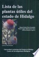 Lista de las plantas útiles del Estado de Hidalgo