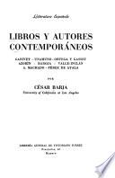 Literatura española; libros y autores contemporáneos