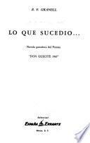 Lo que sucedio --