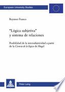 Lógica subjetiva y sistema de relaciones