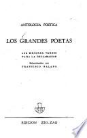 Los grandes poetas, antología poética