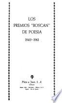 Los Premios Boscan de poesía, 1949-1961