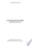 Los sucesos de diciembre de 1854 en Málaga