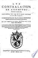 Luz contra la culpa en assumptos predicables