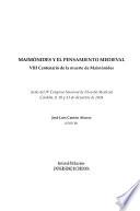 Maimónides y el pensamiento medieval