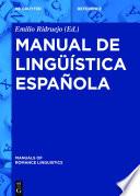 Manual de lingüística española