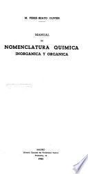 Manual de nomenclatura quimica inorganica y organica