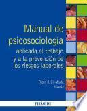 Manual de Psicosociología aplicada al trabajo y a la prevención de los riesgos laborales