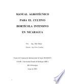 Maual Agrotecnico para el Cultivo Horticola Intensivo en Nicaragua