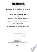 Memoria acerca del estado del Instituto de Segunda Enseñanza de Pontevedra
