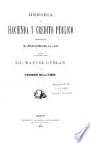 Memoria de la Secretaría de Hacienda y Crédito Público