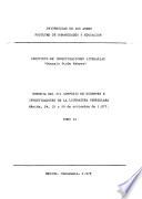 Memoria del III [i.e. Tercer] Simposio de Docentes e Investigadores de la Literatura Venezolana, Mérida, 24, 25 y 26 de noviembre de 1977