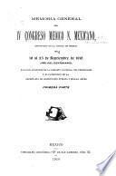 Memoria general del IV Congreso Medico N. Mexicano