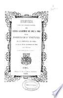 Memoria leida en la apertura del curso académico de ... en el Instituto Provincial de 2a. Enseñanza de Soria