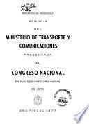 Memoria [y] cuenta - Ministerio de Transporte y Comunicaciones