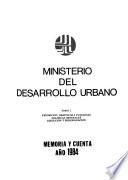 Memoria y cuenta - Ministerio del Desarrollo Urbano