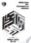 Memoria y cuenta - Ministerio del Desarrollo Urbano